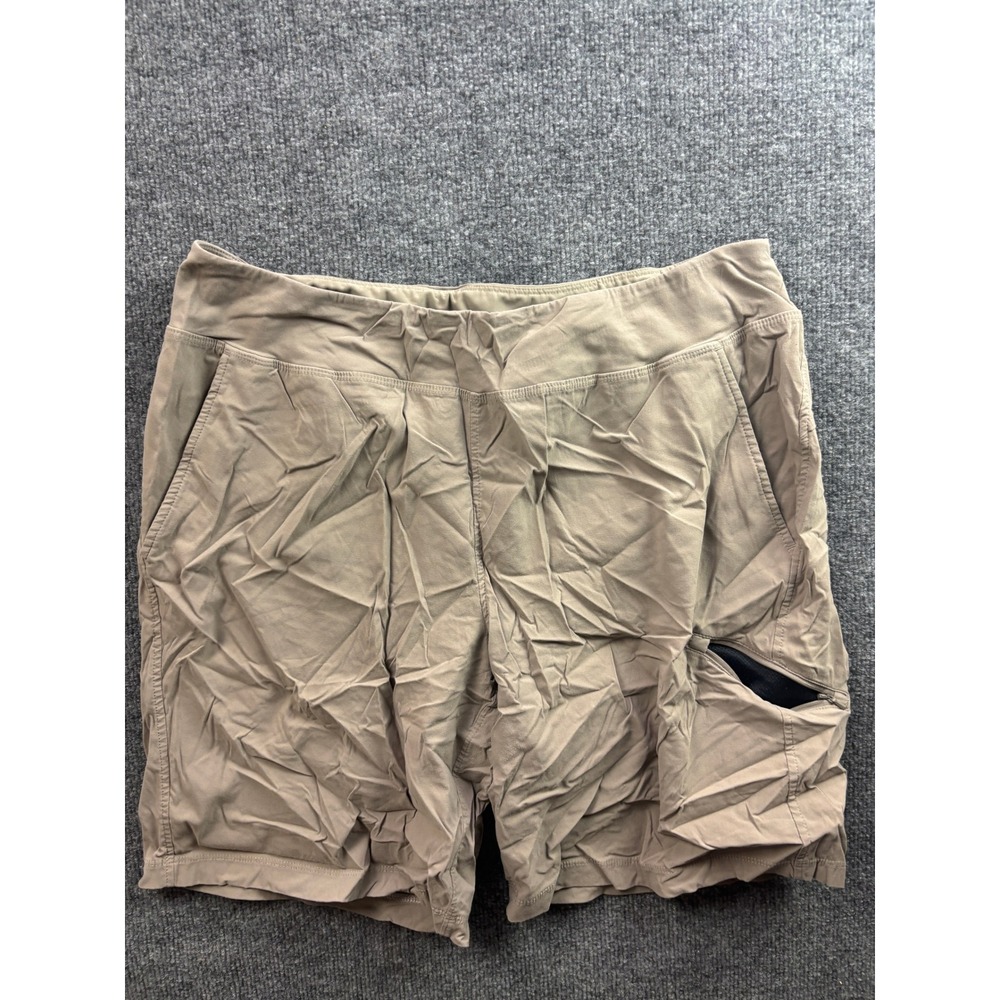 Mountain Hardwear Dynama/2 Shorts Womens XL Tan Hiking Outdoor OL8624